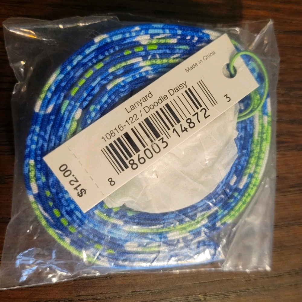 Vera Bradly lanyard doodle daisy